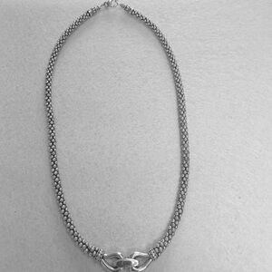 Lagos Caviar Elegant 925 Silver Beaded Necklace